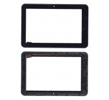 Сенсорное стекло (тачскрин) для Prestigio Multipad PMT5587 черное с рамкой