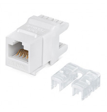 Cabeus KJ-RJ45-Cat.6-180 Degree Вставка Keystone Jack RJ-45(8P8C), 180 градусов, категория 6, Dual IDC (110&Krone type), белая