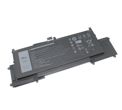 Аккумуляторная батарея для ноутбука Dell Latitude 9510 (TVKGH) 7.6V 88Wh/7334mAh