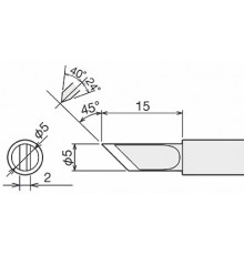 Жало для паяльника Goot PX-60RT-5K