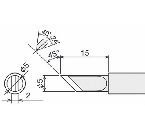 Жало для паяльника Goot PX-60RT-5K