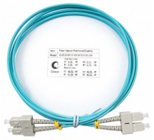 Cabeus FOP-50-SC-SC-1,5m Шнур оптический duplex SC-SC 50/125 mm OM3 1,5м LSZH
