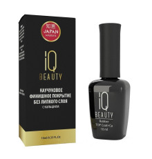 IQ Beauty Покрытие финишное каучуковое без липкого слоя с кальцием, 10 мл