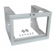 Рама настенная 19&quot;, с регулируемой глубиной 461-664 мм, 12U, серая TWT-FRWAJ-12U-GY