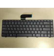 Клавиатура для ноутбука Dell Inspiron 14R, 3520, 5420, 5520, L502X, M5040, M5050, N4110, N5050, N5040, Vostro 3550 серая, с подсветкой