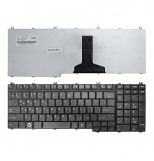 Клавиатура для ноутбука Toshiba Satellite A500, A505, L350, L355, L500, P200 P300, X200 Series. Плоский Enter. Черная, без рамки. PN: NSK-TFK0R.