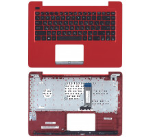 Клавиатура для ноутбука Asus X456 топкейс красный