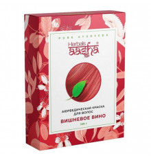 Aasha Herbals Аюрведическая краска для волос, вишневое вино, 100 г