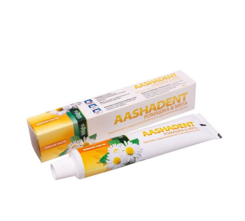 Aasha Herbals Зубная паста ромашка и мята, 100 г