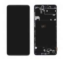 Дисплей для Samsung Galaxy A71 SM-A715F черный с рамкой
