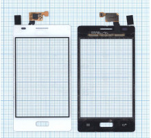 Сенсорное стекло (тачскрин) для LG Optimus L5 E610 E612 белое
