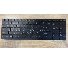 Клавиатура для ноутбука Toshiba Satellite A660, A665, Qosmio X770, P750, P755 черная, рамка черная