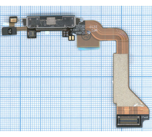 Шлейф разъема питания для iPhone 4 черный