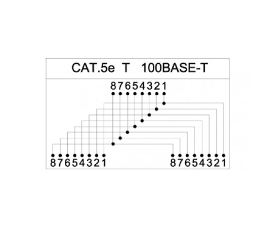 SPL-BRIDGE Разветвитель RJ-45 4Prр.USOC -> 2 x 4Pr.USOC Hyperline