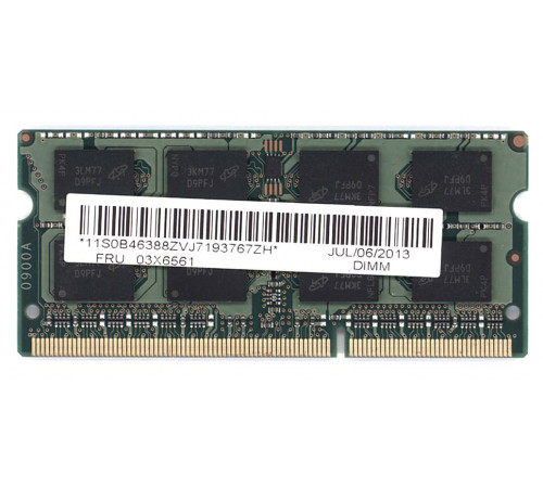 Модуль памяти Micron DDR3 SO-DIMM 4Gb 1600 Mhz