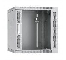 Cabeus SH-05F-12U60/45-R Шкаф телекоммуникационный настенный разобранный 19" 12U 600x450x635mm (ШхГхВ) дверь стекло, цвет серый (RAL 7035)