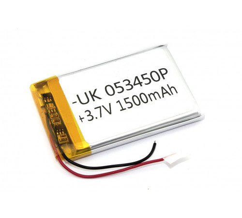 Аккумулятор Li-Pol (батарея) 5*34*50мм 2pin 3.7V/1500mAh