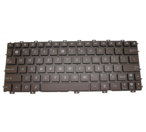 Клавиатура для ноутбука Asus Eee PC 1015, 1015P, 1015PD, 1015PDG, 1015PE, 1015PEB, 1015PED, 1015PEM, 1015PN, 1015T, коричневая, без рамки