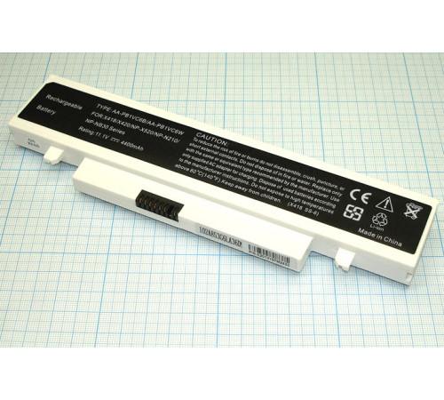 Аккумуляторная батарея для ноутбукa Samsung N210, NB30, NP-N210 (AA-PB1VC6B) 4400mAh OEM белая