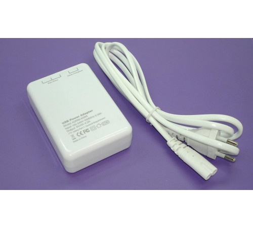 Блок питания (сетевой адаптер) для смартфонов и планшетов ADRM-42W5 5-USB Charger 100-240V, 5V-4.2A