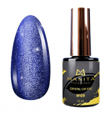 Manita Professional Гель-лак для ногтей с эффектом кошачьего глаза / Crystal Cat Eye №09, 10 мл