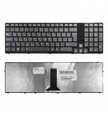 Клавиатура для ноутбука Asus K95, K93, A95, X93 Series. Г-образный Enter. Черная, с черной рамкой. PN: V126202AK2.