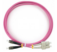 Cabeus FOP-50-OM4-SC-FC-2m Шнур оптический duplex SC-FC 50/125 mm OM4 2м LSZH