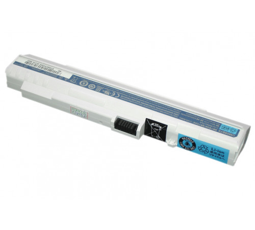 Аккумуляторная батарея для ноутбука Acer Aspire One ZG-5 D150 A110 A150 531h 11.1V 5200mAh OEM белая