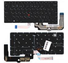 Клавиатура для ноутбука Lenovo ThinkPad T14s Gen 3/4 черная с подсветкой