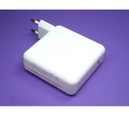 Блок питания для Apple USB-C, 87W для A1719 (20.2V-4.3A, 5.2V-2.4A, MNF82CH/A), без USB-C кабеля, ORG