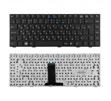 Клавиатура для ноутбука DNS Hasee K480A Series. Г-образный Enter. Черная, без рамки. PN: MP-11A63SU-5284.