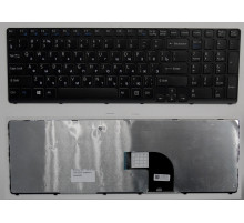 Клавиатура для ноутбука Sony Vaio SVE1711 черная, с рамкой