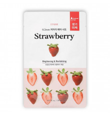 Etude Тканевая маска для лица с экстрактом клубники / 0.2 Therapy Air Mask Strawberry, 20 мл