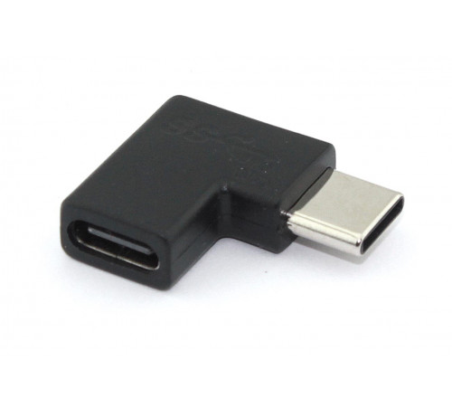 Переходник USB Type C папа на Type-C мама угловой