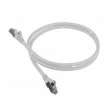 Патч-корд RJ45 - RJ45, 4 пары, S/FTP, категория 6A, 3 м, белый, LSZH, LANMASTER LAN-PC45/S6A-3.0-WH