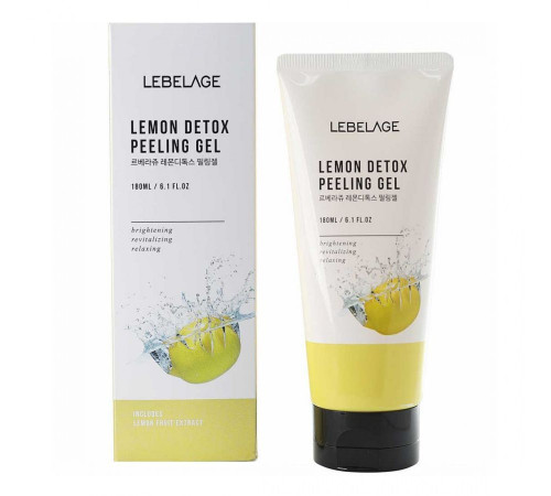 Lebelage Пилинг-гель отшелушивающий с экстрактом лимона / Lemon Detox Peeling Gel, 180 мл