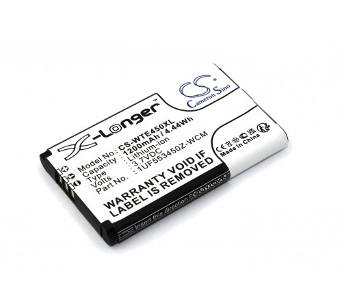 Аккумуляторная батарея CS-WTE450XL для Wacom CTL-470,CTH-470,CTH-670 3.7V 1200mAh