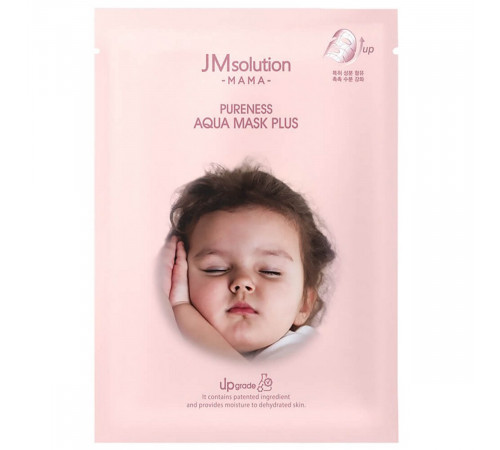 Jmsolution Маска тканевая для лица гипоаллергенная увлажняющая / Mama Pureness Aqua Mask Plus, 30 мл