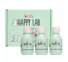 Happy Lab Kids Подарочный набор для детей: гель для душа, пена, шампунь / Kids Mini, 100 мл x 3