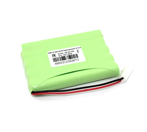 Аккумулятор Ni-Mh 12V 2400 mAh AA Flatpack разъем KET-2P (5+5)