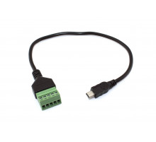 Кабель со сборным  разъемом mini USB папа