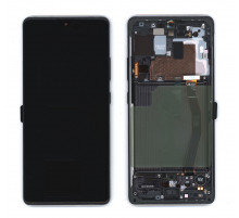 Дисплей для Samsung Galaxy S10 Lite SM-G770F в сборе с тачскрином ServicePack черный (GH82-21672A)