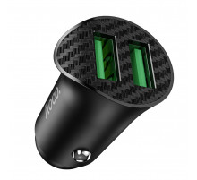 Автомобильная зарядка HOCO Z39 QC3.0, 2хUSB, 18W синий