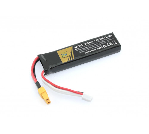 Аккумулятор Li-Pol 7.4v 451865 1800mah XT30-plug