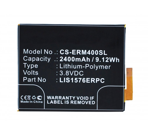 Аккумулятор CS-ERM400SL LIS1576ERPC для Sony Xperia M4 Aqua E2303 3.8V / 2400mAh / 9.12Wh