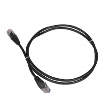 Патч-корд RJ45 - RJ45, 4 пары, UTP, категория 5е, 15 м, черный, TWT TWT-45-45-15-BK