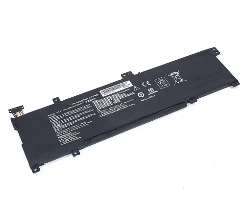 Аккумуляторная батарея для ноутбука Asus K501 (B31N1429-3S1P) 11.4V 48Wh OEM черная