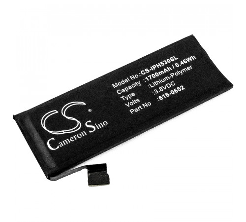 Аккумулятор CS-IPH530SL для iPhone 5S, iPhone 5C 3.8V / 1700mAh / 6.46Wh