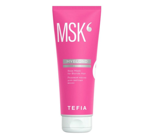 TEFIA Myblond Розовая маска для светлых волос / Rose Mask for Blonde Hair, 250 мл