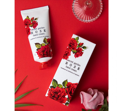 Jigott Крем для рук с экстрактом розы / Secret Garden Rose Hand Cream, 100 мл